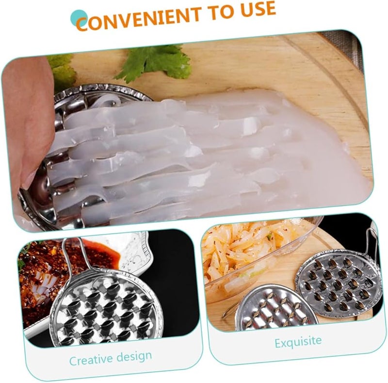 Stainless Steel Jelly Scraper Set 10pcs Kitchen Tool for Noodles Cheese Food Prep - Image 2